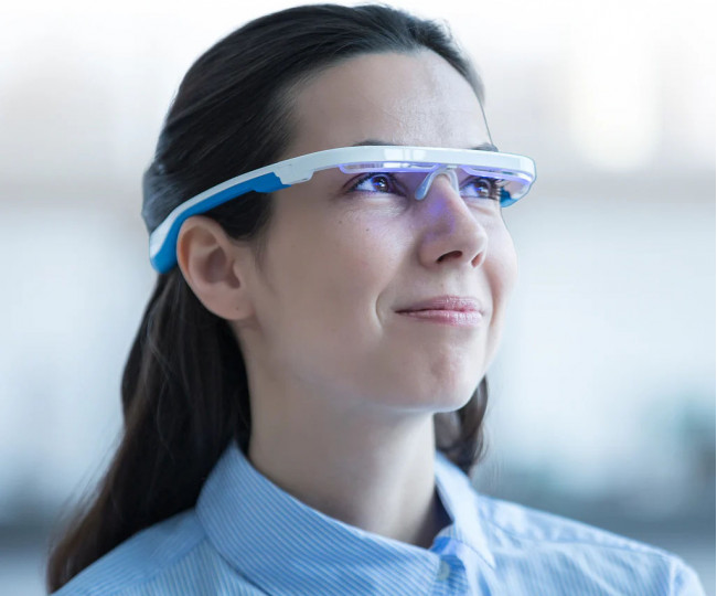 Розумні світлотерапевтичні окуляри AYO+ (White-Blue)